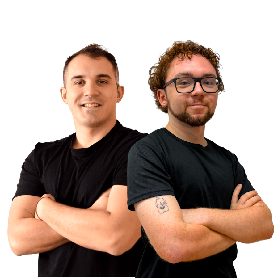 Agustín y Mikel